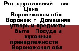 Рог хрустальный,38 см. › Цена ­ 750 - Воронежская обл., Воронеж г. Домашняя утварь и предметы быта » Посуда и кухонные принадлежности   . Воронежская обл.,Воронеж г.